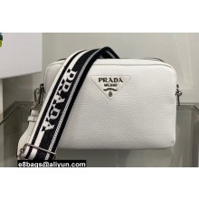 Prada Leather bag with shoulder strap 1BH082 White 2022