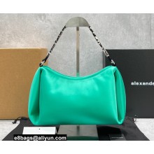 Alexander Wang Marquess Medium Hobo Bag In Satin Green 2022