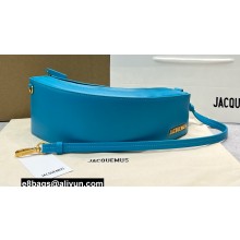 Jacquemus Le Bomba logo-plaque leather shoulder bag 2067 Blue