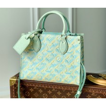 Louis Vuitton Monogram Empreinte leather OnTheGo PM Tote Bag Green