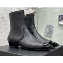 Chanel Heel 3cm Patent and Calfskin Boots Black 2022