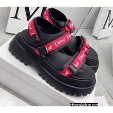 Chloe Logo Calfskin Sandals 04 2022