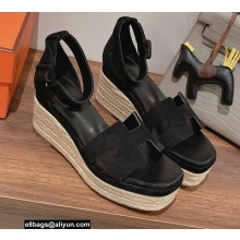 Hermes Heel 8.5cm Platform 5cm Elda Wedge Espadrilles 02 2022