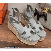 Hermes Heel 8.5cm Platform 5cm Elda Wedge Espadrilles 04 2022