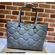 Gucci GG matelassé leather medium tote bag ‎‎631685 Gray 2022