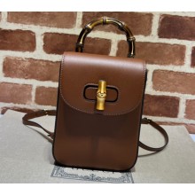 Gucci Bamboo mini handbag ‎702106 Brown 2022