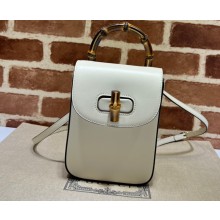 Gucci Bamboo mini handbag ‎702106 White 2022
