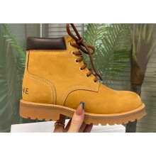 Celine Kurt High Lace-up Boots In Nubuck Calfskin 02 2022