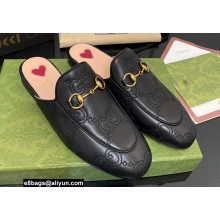Gucci GG matelassé princetown Jordaan slipper 699901 Black 2022