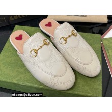 Gucci GG matelassé princetown Jordaan slipper 699901 White 2022