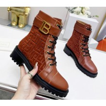 Balmain Bicolor jacquard Ranger Romy ankle boots 04 2022