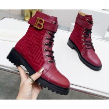 Balmain Bicolor jacquard Ranger Romy ankle boots 08 2022