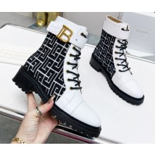Balmain Bicolor jacquard Ranger Romy ankle boots 09 2022