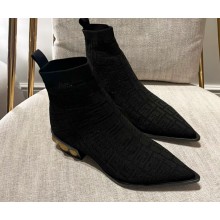 Balmain stretch knit Coin ankle boots 01 2022