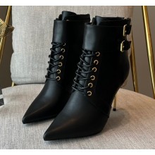 Balmain Heel 9.5cm Uria ankle boots Leather Black 2022