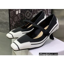 Dior Heel 5.5cm Technical Fabric and Rubber D-Motion Pumps Black 2022