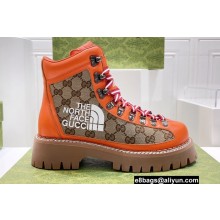 Gucci x The North Face ankle boots GG Beige/Orange 2022