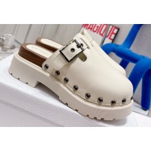Dior Diorquake Clog in Calfskin White 2022