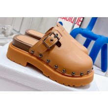 Dior Diorquake Clog in Calfskin Brown 2022