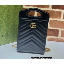 Gucci GG Marmont top handle mini bag 699756 Black