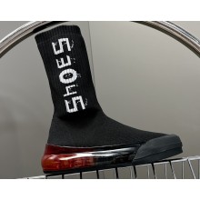 Balenciaga 53045 Speed Knit Sock High Sneakers Black/White 2022