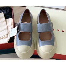 Marni leather Pablo Mary Jane Sneakers Gray 2022