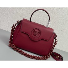 Versace La Medusa Medium Handbag 307 Dark Red