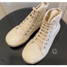 Balenciaga Paris High Top Sneakers in Destroyed cotton and rubber 02