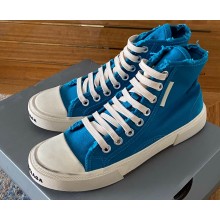 Balenciaga Paris High Top Sneakers in Destroyed cotton and rubber 05