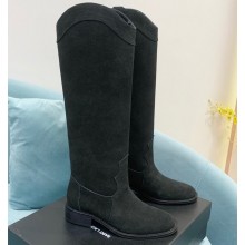 Saint Laurent kate boots in leather Suede Black 2022