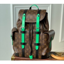Louis Vuitton Monogram Canvas Christopher PM Backpack Bag Green