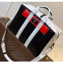 Louis Vuitton Monogram Mirror Canvas Neo Porte Documents Voyage Bag Black/White