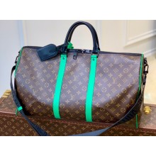 Louis Vuitton Monogram Canvas Keepall Bandoulière 50 Bag M46259 Green