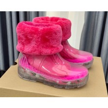UGG Drizlita Clear Waterproof Boots with Removable sheepskin sock Fuchsia 2022