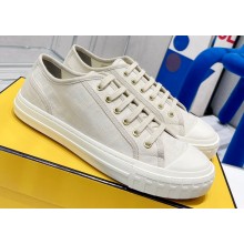 Fendi Domino fabric low-tops Sneakers White 2022