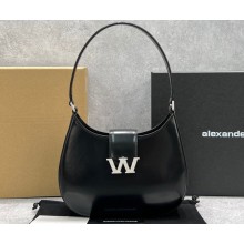 Alexander Wang W Legacy Small Hobo Bag In Leather 3046 Black