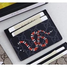 Gucci Kingsnake Print GG Supreme Card Case ‎451277 