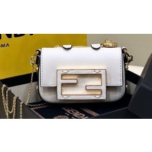 Fendi x Versace Fendace Nano Baguette micro Bag White