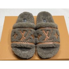 Louis Vuitton Shearling Flat Comfort Mules 02