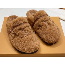 Louis Vuitton Shearling Winterbreak Flat Comfort Mules 06