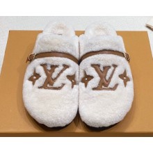 Louis Vuitton Shearling Winterbreak Flat Comfort Mules 09
