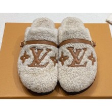Louis Vuitton Shearling Winterbreak Flat Comfort Mules 08
