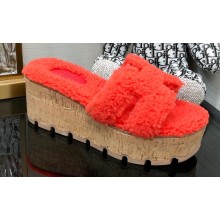 Hermes woolskin platform Eze sandals 04