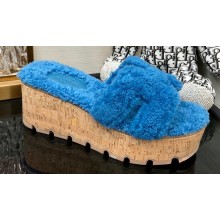 Hermes woolskin platform Eze sandals 07