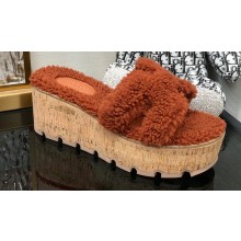 Hermes woolskin platform Eze sandals 08