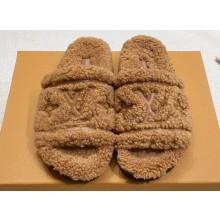 Louis Vuitton Shearling Flat Comfort Mules 05