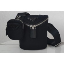 Prada Canvas shoulder bag 2VH147 Black 2022