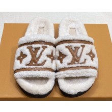 Louis Vuitton Shearling Flat Comfort Mules 06