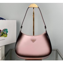Prada Cleo brushed leather shoulder Bag 1BC499 Ombre Pink 2022