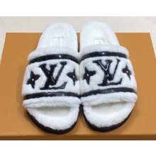 Louis Vuitton Shearling Flat Comfort Mules 09